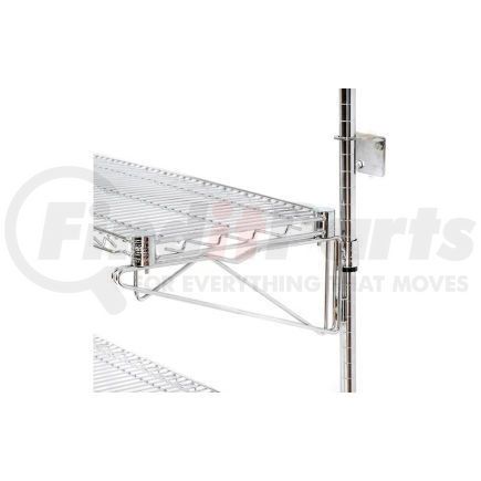 Global Industrial B1137175GZ Nexel® Poly-Green® Wall Mount Wire Shelf - Additional Level 48"W x 24"D