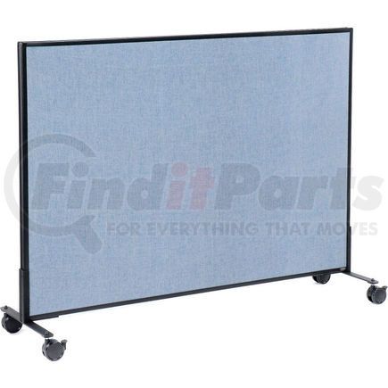 GLOBAL INDUSTRIAL 694961MBL Interion&#174; Mobile Office Partition Panel, 60-1/4"W x 45"H, Blue