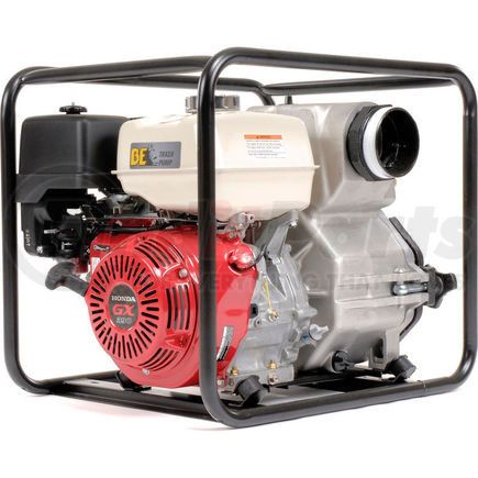 BE Power Equipment TP-4013HM Trash Pump 4" Intake/Outlet 13 HP Honda Engine, TP-4013HM
