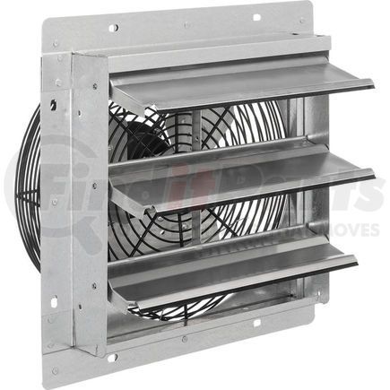 Global Industrial 294495 CD Direct Drive 12" Exhaust Fan With Shutter, 1/12 HP, Single Speed