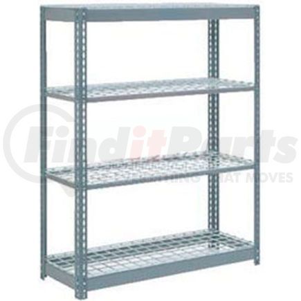 Global Industrial 255697 Global Industrial™ Heavy Duty Shelving 48"W x 24"D x 72"H With 4 Shelves - Wire Deck - Gray