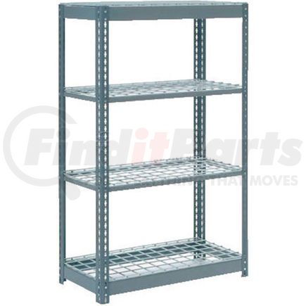 Global Industrial 255693 Global Industrial™ Heavy Duty Shelving 36"W x 18"D x 72"H With 4 Shelves - Wire Deck - Gray