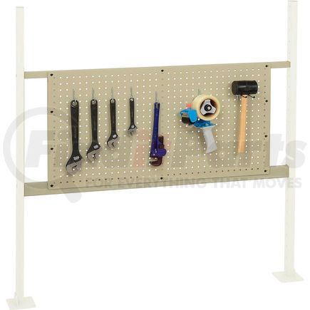 Global Industrial 318873TN Global Industrial&#153; Panel Kit for 48"W Workbench with 36"W Pegboard, Mounting Rail for-Tan