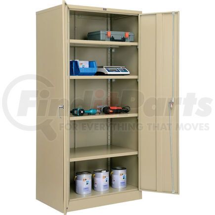 Global Industrial 493310TN Global Industrial&#153; Storage Cabinet, Turn Handle, 36"Wx24"Dx78"H, Tan, Unassembled