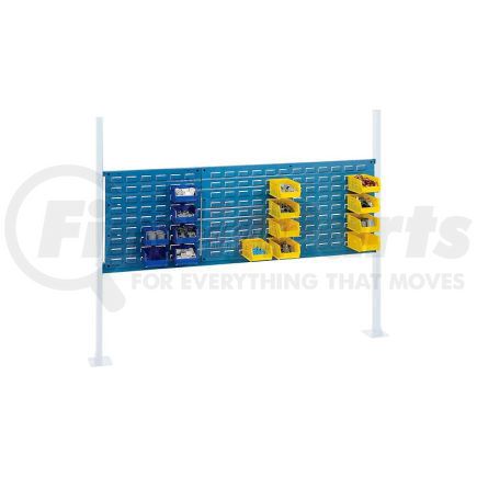 Global Industrial 318865BL Global Industrial&#153; Panel Kit for 60"W Workbench - 18"W and 36"W Louvers, Mounting Rail Blue