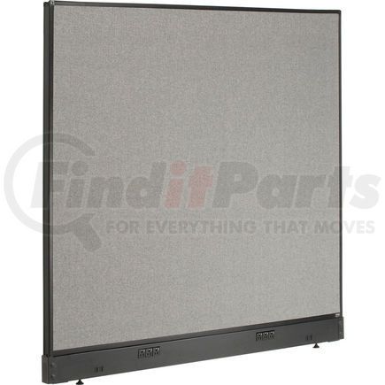 Global Industrial 240226EGY Interion&#174; Electric Office Partition Panel, 60-1/4"W x 46"H, Gray