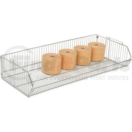 Global Industrial 832124 Global Industrial&#153; Stackable Wire Storage Bin, 48"W x 20"D x 9"H