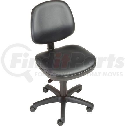 Global Industrial 516123 Interion&#174; Antimicrobial Office Chair With Mid Back, Vinyl, Black