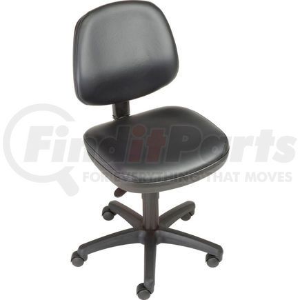 GLOBAL INDUSTRIAL 516123 Interion&#174; Antimicrobial Office Chair With Mid Back, Vinyl, Black