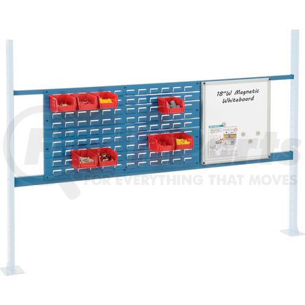 Global Industrial 319171BL Global Industrial&#153; Panel Kit for 72"W Workbench, 18"W Whiteboard & 36"W Louver, Mounting Rai BL