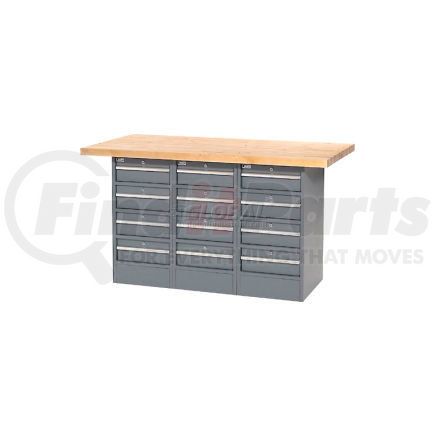 Global Industrial 239158 Global Industrial&#153; 60"W x 30"D Maple Top 12 Drawer Workbench