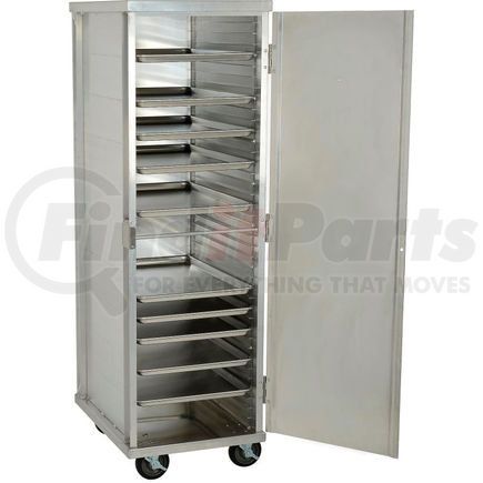 Global Industrial ETC2127 Nexel® ETC2127 Enclosed Mobile Transport Cabinet, 68"H, 40 Pan Capacity, Aluminum
