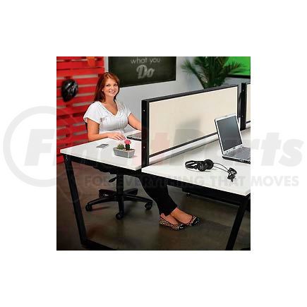 Global Industrial 694861 Interion&#174; Fabric Divider Partition for Double Collaboration Desk