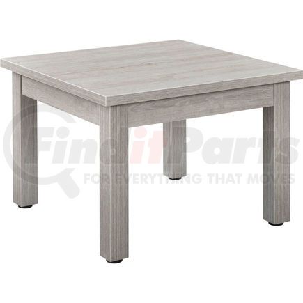 Global Industrial 695752GY Interion&#174; Wood End Table - 24" x 24" - Gray