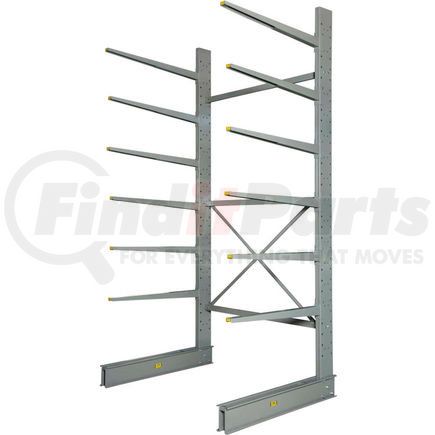Global Industrial 320826 Global Industrial&#153; Single Sided HD Cantilever Rack Starter, 72"W x 58"D x 12'H, With Lip