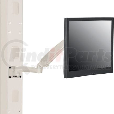 Global Industrial 436946ABG Global Industrial&#8482; Gas Spring LED/LCD Flat Panel Monitor Arm with VESA Plate, Beige