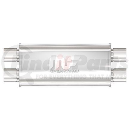 MagnaFlow Exhaust Product 12468 Straight-Through Performance Muffler; 2.5in. Dual/Dual;  5x18x8 Body