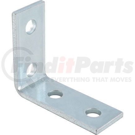 GLOBAL INDUSTRIAL 713118 Global Industrial 1-5/8" 4 Hole 90&#176; Fitting P1325eg, Electro-Galvanized - Pkg Qty 20