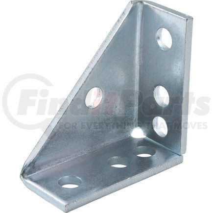 Global Industrial 713121 Global Industrial 1-5/8" 90&#176; Gusseted Fitting P2484eg, 7 Hole, Electro-Galvanized