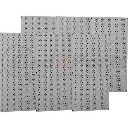 Wall Control 35-P-3296GY Wall Control Industrial Metal Pegboard, Gray, 96" X 32" X 3/4"