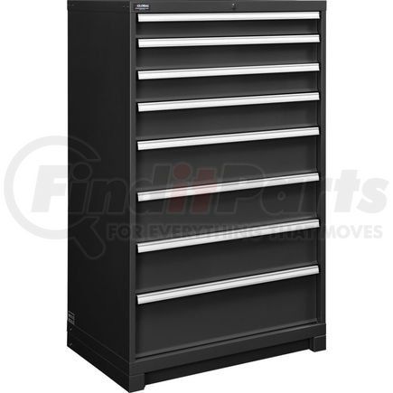 Global Industrial 298470BK Global Industrial&#153; Modular Drawer Cabinet, 8 Drawers, w/Lock, 36"Wx24"Dx57"H, Black