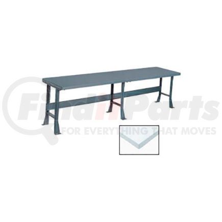 Global Industrial 500315 Global Industrial&#153; 144x36 Production Workbench - Plastic Laminate Square Edge Top, 3 Legs Gray