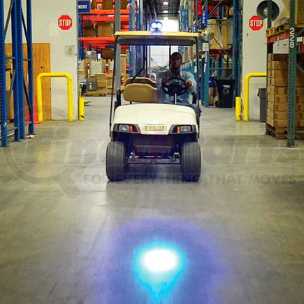 Global Industrial 988717 Global Industrial&#8482; Blue LED Personnel Vehicle Pedestrian Safety Warning Spotlight