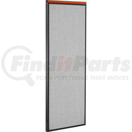 GLOBAL INDUSTRIAL 277677GY Interion&#174; Deluxe Office Partition Panel, 24-1/4"W x 61-1/2"H, Gray