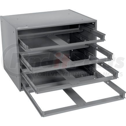 DURHAM 303-95 -  slide rack  - for large compartment storage boxes - fits four boxes