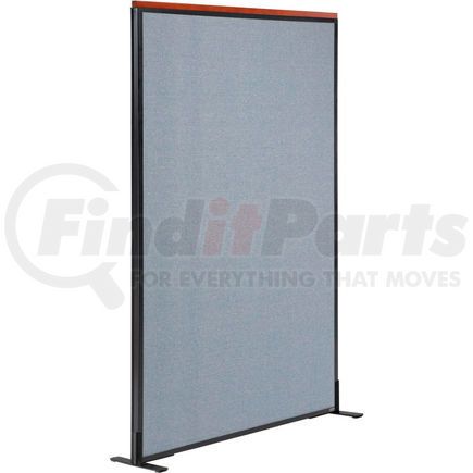 GLOBAL INDUSTRIAL 694853FBL Interion&#174; Deluxe Freestanding Office Partition Panel, 48-1/4"W x 61-1/2"H, Blue