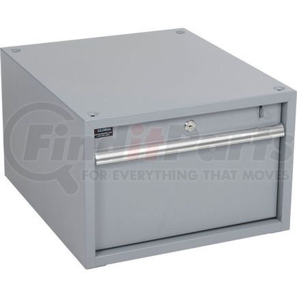 Global Industrial 606958GY Global Industrial&#153; Stacking Workbench Drawer 17-1/4"W x 20"D x 12"H - Gray