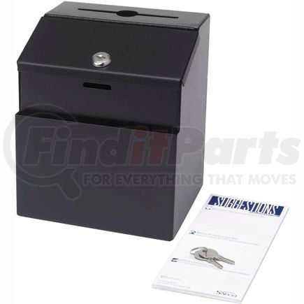 Safco 4232BL Safco&#174; Products Steel Suggestion Box, Black