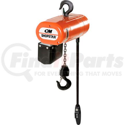 Columbus McKinnon 2047 CM&#174; ShopStar 300 Lb. Electric Chain Hoist, 10' Lift, 16 FPM, 110V