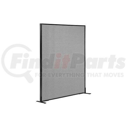Global Industrial 238637FGY Interion&#174; Freestanding Office Partition Panel, 48-1/4"W x 60"H, Gray