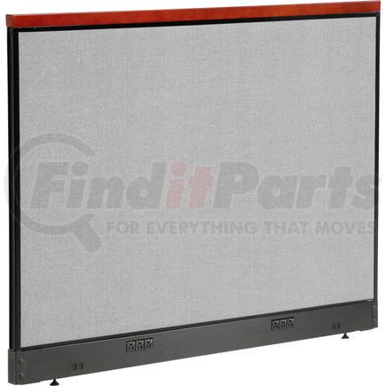 Global Industrial 277561EGY Interion&#174; Deluxe Electric Office Partition Panel, 60-1/4"W x 47-1/2"H, Gray