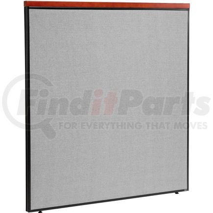 GLOBAL INDUSTRIAL 277532GY Interion&#174; Deluxe Office Partition Panel, 60-1/4"W x 61-1/2"H, Gray