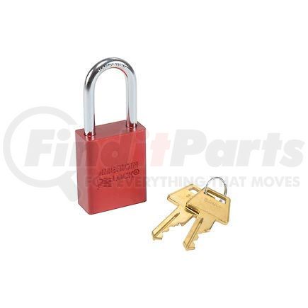 Master Lock A1106RED American Lock&#174; No. A1106RED Solid Aluminum Rectangular Padlock, Red