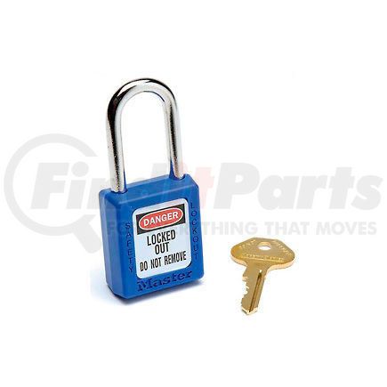 MASTER LOCK 410BLU Master Lock&#174; Safety 410 Series Thermoplastic Padlock, Blue, 410BLU