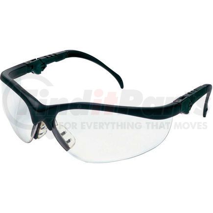 MCR Safety KD310 MCR Safety KD310 Klondike&#174; Plus Safety Glasses, Ratchet Temple, Black Frame, Clear Lens