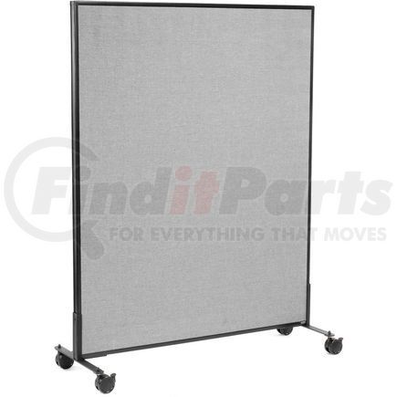 GLOBAL INDUSTRIAL 694959MGY Interion&#174; Mobile Office Partition Panel, 48-1/4"W x 63"H, Gray