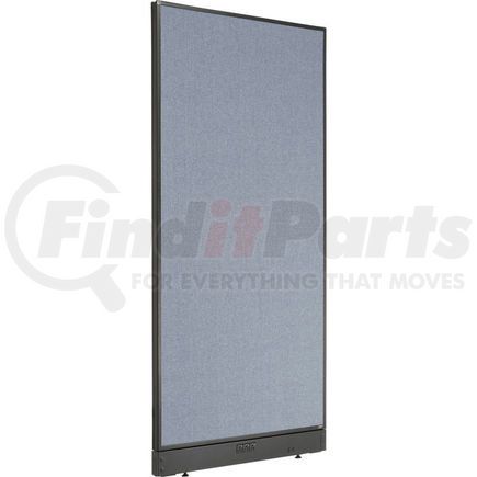 Global Industrial 238636EBL Interion&#174; Electric Office Partition Panel, 36-1/4"W x 76"H, Blue