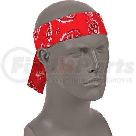 Ergodyne 12305 Ergodyne&#174; Chill-Its&#174; 6700 Evaporative Cooling Bandana - Tie, Red Western, One Size