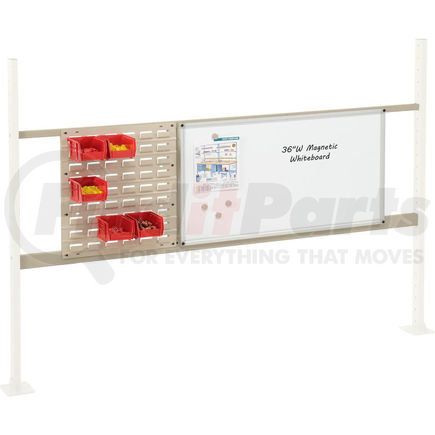 Global Industrial 319173TN Global Industrial&#153; Panel Kit for 72"W Workbench 18"W Louver & 36"W Whiteboard, Mounting Rail TN