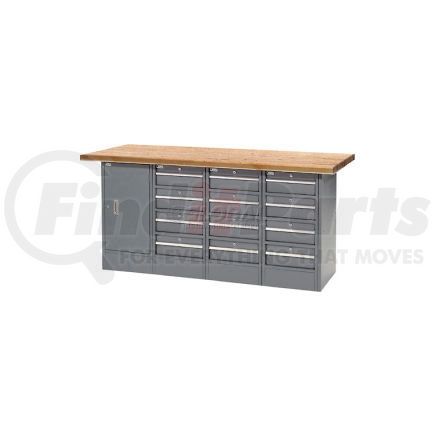 Global Industrial 239181 Global Industrial&#153; 72"W x 30"D Shop Top 12 Drawer/1 Cabinet Workbench