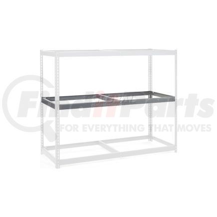 Global Industrial 502408 Global Industrial&#153; Additional Level For Wide Span Rack 60"Wx48"D No Deck 1200 Lb Capacity, Gray