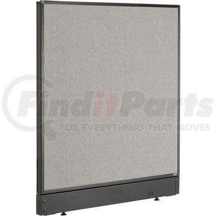 GLOBAL INDUSTRIAL 240224NGY Interion&#174; Non-Electric Office Partition Panel with Raceway, 36-1/4"W x 46"H, Gray