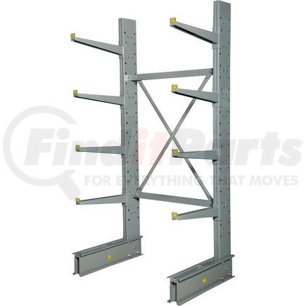 Global Industrial 320822 Global Industrial&#153; Single Sided HD Cantilever Rack Starter, 48"W x 38"D x 8'H, With Lip