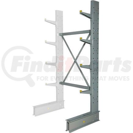 Global Industrial 320829A Global Industrial&#153; Single Sided MD Add-On Cantilever Rack Unit, 48"W x 33"D x 8'H, With Lip