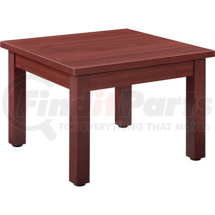 Global Industrial 695752MH Interion&#174; Wood End Table - 24" x 24" - Mahogany
