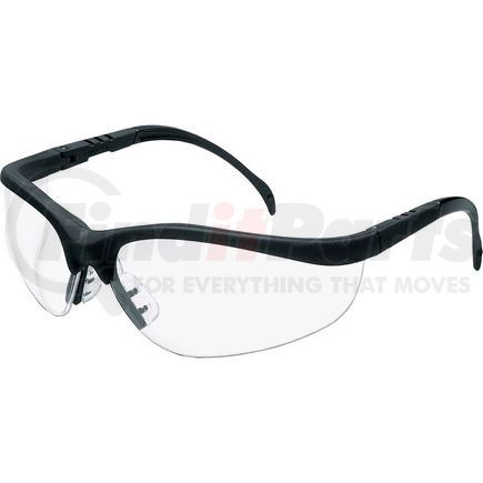 MCR Safety KD110AF MCR Safety&#174; Klondike&#174; KD110AF Safety Glasses KD1, MatteBlack Frame, Clear Anti-Fog Lens